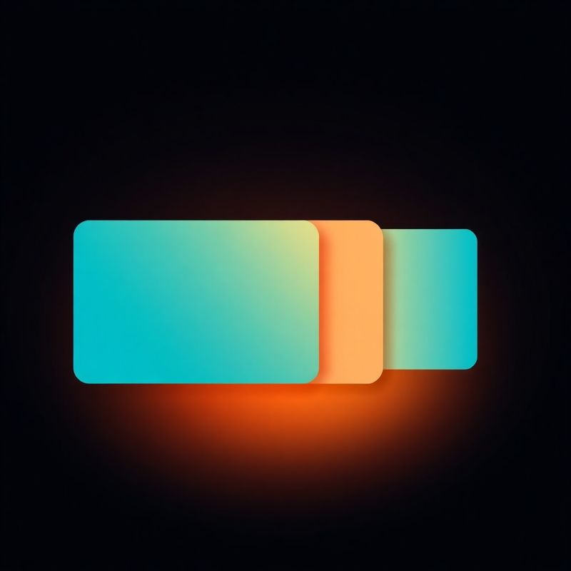Abstract midnight-coral graphic of layered pricing tiers